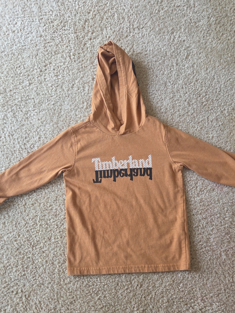 Timberland Kids Hooded Long-Sleeve Tee - Rust Brown